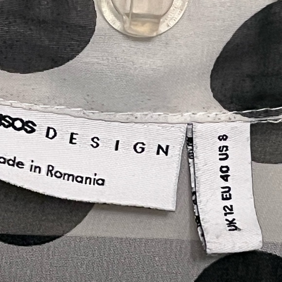 ASOS Polka Dot Sheer Blouse - Picture 3 of 3